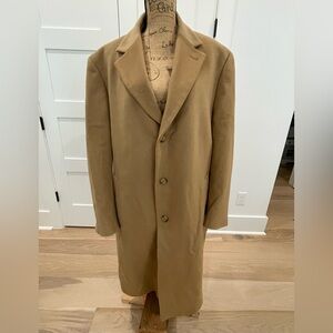Nautica Tan Trench Coat Classic Tailored Style